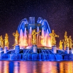Фонтан дружбы народов. Москва, Россия