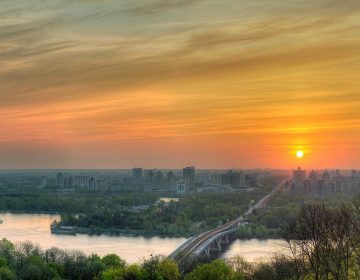 Рассвет в Киеве